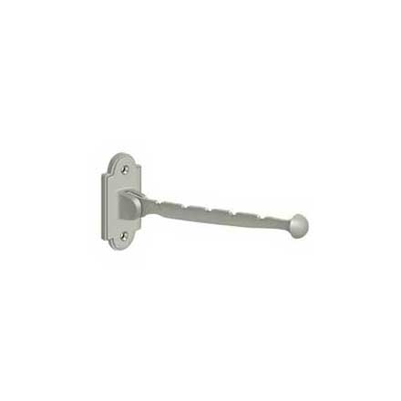 Deltana [VH65U15] Solid Brass Valet Hook - Brushed Nickel Finish - 7" L