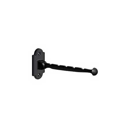 Deltana [VH65U19] Solid Brass Valet Hook - Paint Black Finish - 7&quot; L