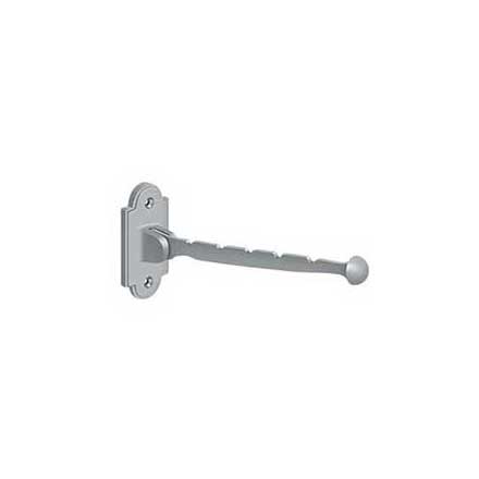 Deltana [VH65U26D] Solid Brass Valet Hook - Brushed Chrome Finish - 7&quot; L