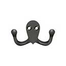 Deltana [WDH15U10B] Solid Brass Coat &amp; Hat Hook - Double - Oil Rubbed Bronze Finish - 2 3/4&quot; L