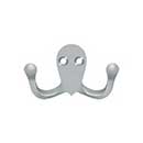Deltana [WDH15U26D] Solid Brass Coat & Hat Hook - Double - Brushed Chrome Finish - 2 3/4" L