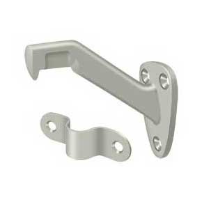 Deltana [HRB325U15] Solid Brass Handrail Bracket - Brushed Nickel Finish - 3 3/8" Proj.