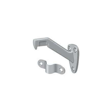 Deltana [HRB325U26D] Solid Brass Handrail Bracket - Brushed Chrome Finish - 3 3/8" Proj.