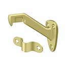 Deltana [HRB325U3] Solid Brass Handrail Bracket - Polished Brass Finish - 3 3/8" Proj.