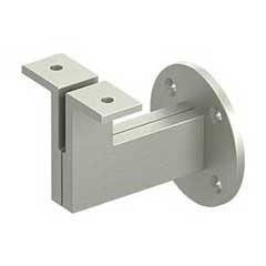 Deltana [HRBM325U15] Solid Brass Handrail Bracket - Modern - Brushed Nickel Finish - 3 1/4" Proj.