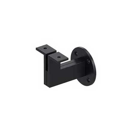 Deltana [HRBM325U19] Solid Brass Handrail Bracket - Modern - Paint Black Finish - 3 1/4" Proj.