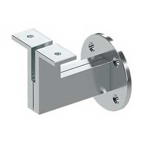Deltana [HRBM325U26] Solid Brass Handrail Bracket - Modern - Polished Chrome Finish - 3 1/4" Proj.