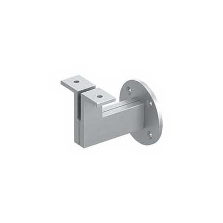 Deltana [HRBM325U26D] Solid Brass Handrail Bracket - Modern - Brushed Chrome Finish - 3 1/4" Proj.