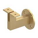 Deltana [HRBM325U4] Solid Brass Handrail Bracket - Modern - Brushed Brass Finish - 3 1/4" Proj.