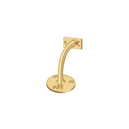 Deltana [HRC175CR003] Solid Brass Handrail Bracket - Light Duty - Polished Brass (PVD) Finish - 3 1/4&quot; Proj.