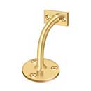 Deltana [HRC175CR003] Solid Brass Handrail Bracket - Light Duty - Polished Brass (PVD) Finish - 3 1/4&quot; Proj.