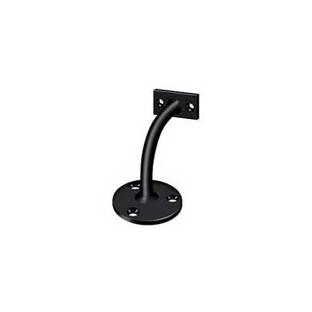 Deltana [HRC175U19] Solid Brass Handrail Bracket - Light Duty - Paint Black Finish - 3 1/4" Proj.