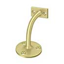 Deltana [HRC175U3] Solid Brass Handrail Bracket - Light Duty - Polished Brass Finish - 3 1/4&quot; Proj.