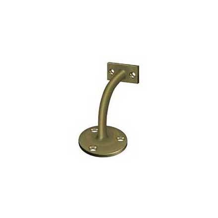 Deltana [HRC175U5] Solid Brass Handrail Bracket - Light Duty - Antique Brass Finish - 3 1/4&quot; Proj.