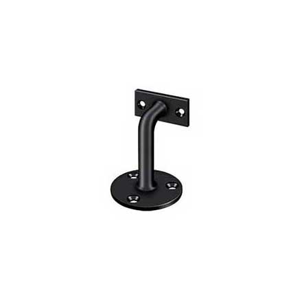 Deltana [HRC253U19] Solid Brass Handrail Bracket - Paint Black Finish - 3" Proj.