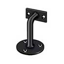 Deltana [HRC253U19] Solid Brass Handrail Bracket - Paint Black Finish - 3" Proj.