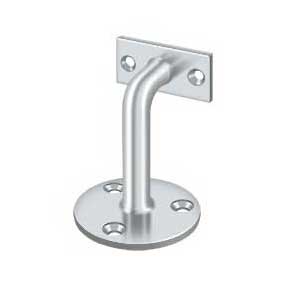 Deltana [HRC253U26] Solid Brass Handrail Bracket - Polished Chrome Finish - 3" Proj.