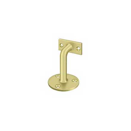 Deltana [HRC253U3] Solid Brass Handrail Bracket - Polished Brass Finish - 3&quot; Proj.