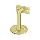 Deltana [HRC253U3] Solid Brass Handrail Bracket - Polished Brass Finish - 3" Proj.