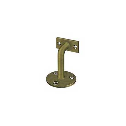 Deltana [HRC253U5] Solid Brass Handrail Bracket - Antique Brass Finish - 3" Proj.