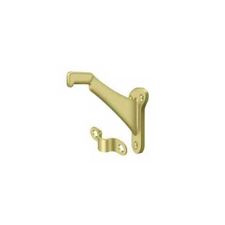 Deltana [ZHRBB325U3] Die Cast Zinc Handrail Bracket - Polished Brass Finish - 3 1/4&quot; Proj.