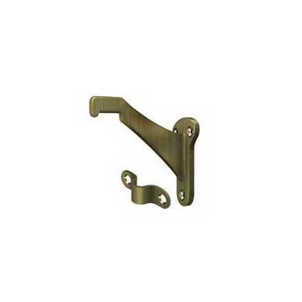 Deltana [ZHRBB325U5] Die Cast Zinc Handrail Bracket - Antique Brass Finish - 3 1/4" Proj.