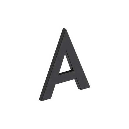 Deltana [RNB-AU19] Stainless Steel House Letter - B Series - A - Paint Black Finish - 4" L
