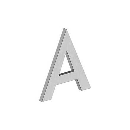 Deltana [RNB-AU32D] Stainless Steel House Letter - B Series - A - Brushed Finish - 4&quot; L