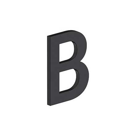 Deltana [RNB-BU19] Stainless Steel House Letter - B Series - B - Paint Black Finish - 4&quot; L