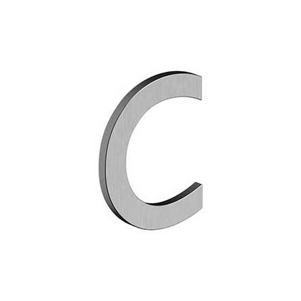 Deltana [RNB-CU32D] Stainless Steel House Letter - B Series - C - Brushed Finish - 4&quot; L