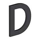 Deltana [RNB-DU19] Stainless Steel House Letter - B Series - D - Paint Black Finish - 4&quot; L