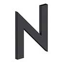 Deltana [RNB-NU19] Stainless Steel House Letter - B Series - N - Paint Black Finish - 4" L