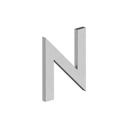 Deltana [RNB-NU32D] Stainless Steel House Letter - B Series - N - Brushed Finish - 4&quot; L