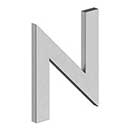 Deltana [RNB-NU32D] Stainless Steel House Letter - B Series - N - Brushed Finish - 4" L