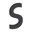 Deltana [RNB-SU19] Stainless Steel House Letter - B Series - S - Paint Black Finish - 4&quot; L