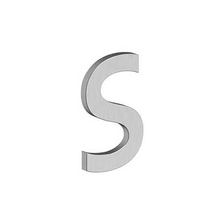 Deltana [RNB-SU32D] Stainless Steel House Letter - B Series - S - Brushed Finish - 4" L