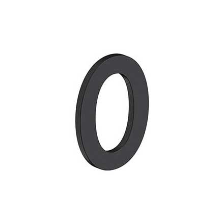 Deltana [RNB-0U19] Stainless Steel House Number - B Series - #0 - Paint Black Finish - 4&quot; L