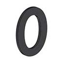 Deltana [RNB-0U19] Stainless Steel House Number - B Series - #0 - Paint Black Finish - 4" L