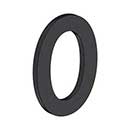 Deltana [RNB-0U19] Stainless Steel House Number - B Series - #0 - Paint Black Finish - 4&quot; L