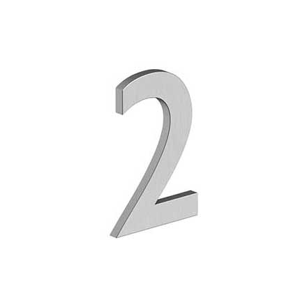 Deltana [RNB-2U32D] Stainless Steel House Number - B Series - #2 - Brushed Finish - 4&quot; L