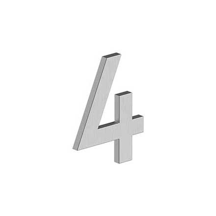 Deltana [RNB-4U32D] Stainless Steel House Number - B Series - #4 - Brushed Finish - 4" L
