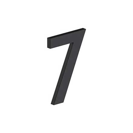 Deltana [RNB-7U19] Stainless Steel House Number - B Series - #7 - Paint Black Finish - 4" L