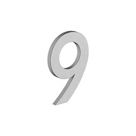 Deltana [RNB-9U32D] Stainless Steel House Number - B Series - #9 - Brushed Finish - 4&quot; L