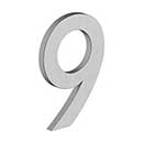 Deltana [RNB-9U32D] Stainless Steel House Number - B Series - #9 - Brushed Finish - 4" L