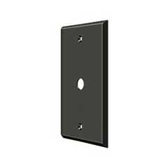 Deltana [CPC4764U10B] Solid Brass Wall Cable Plate Cover - Oil Rubbed Bronze Finish