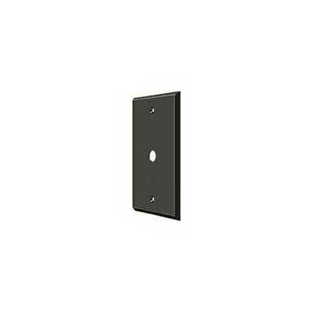 Deltana [CPC4764U10B] Solid Brass Wall Cable Plate Cover - Oil Rubbed Bronze Finish