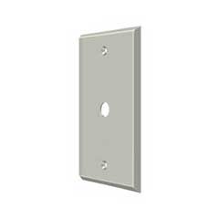 Deltana [CPC4764U15] Solid Brass Wall Cable Plate Cover - Brushed Nickel Finish