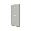 Deltana [CPC4764U15] Solid Brass Wall Cable Plate Cover - Brushed Nickel Finish