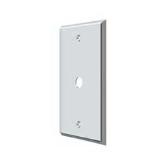 Deltana [CPC4764U26] Solid Brass Wall Cable Plate Cover - Polished Chrome Finish