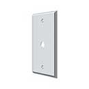 Deltana [CPC4764U26] Solid Brass Wall Cable Plate Cover - Polished Chrome Finish